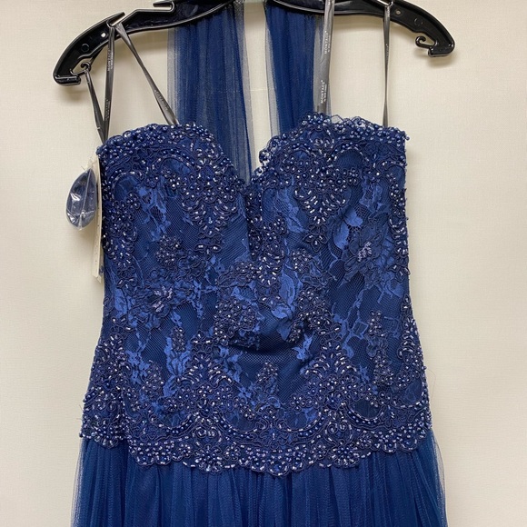 Montage by MonCheri beaded bodice strapless tulle gown - Picture 5 of 10